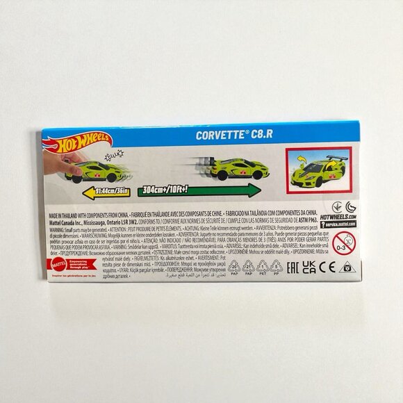 Hot Wheels Pull Back Speeders ~ Corvette C8.R - Picture 3 of 6